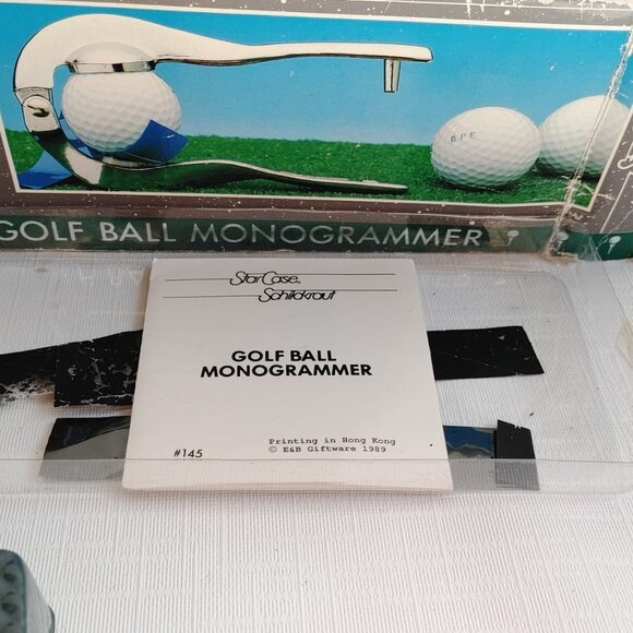 VINTAGE Golf Ball Monogrammer Tool STAR CASE Golf Ball Marker Dispute Resolution - Picture 8 of 8